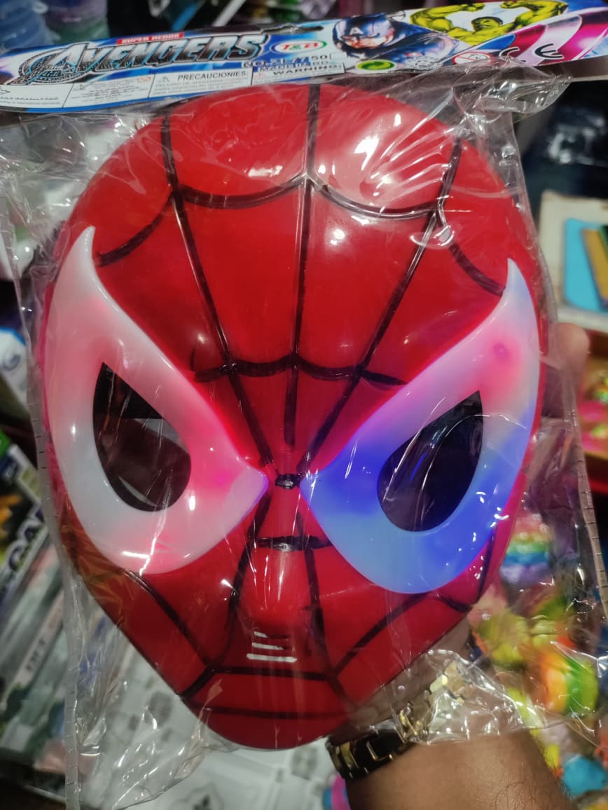 Picture of Spider Man Mask LED Light Spider Mask For Kids Superhero Kask