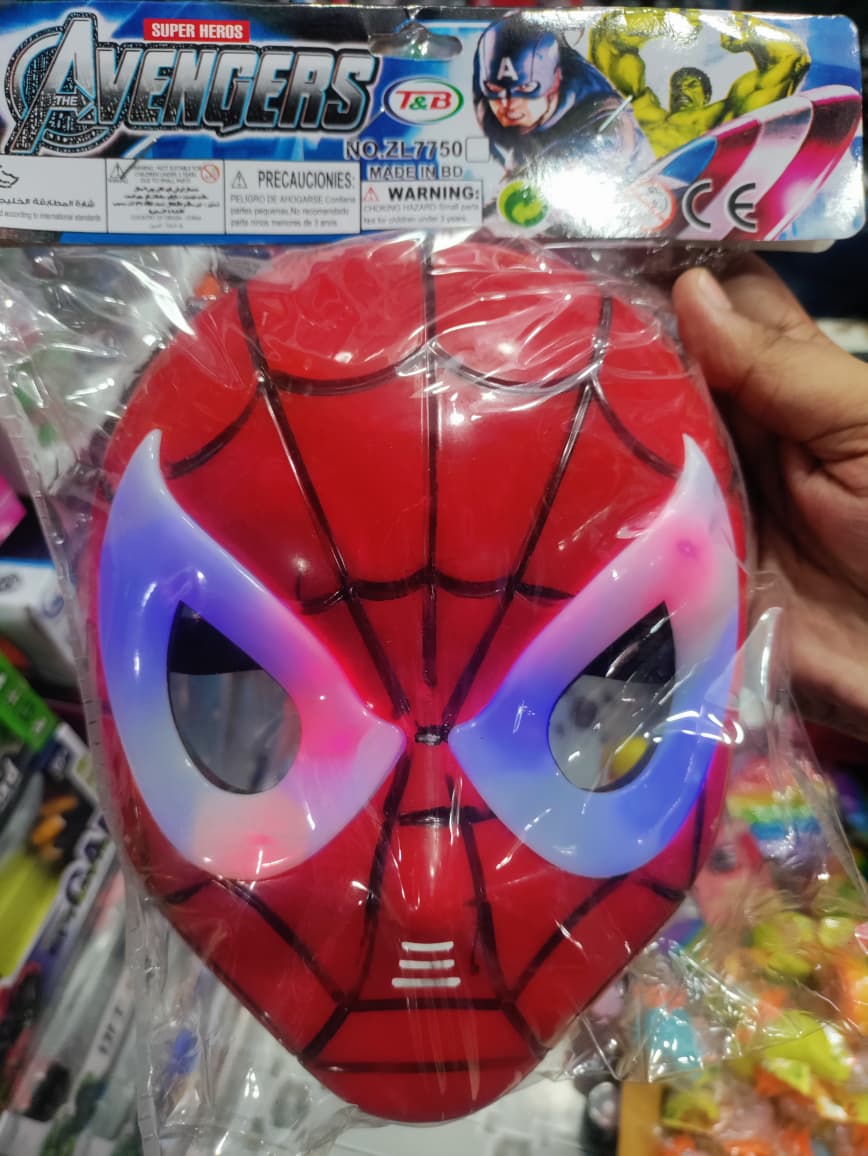 Picture of Spider Man Mask LED Light Spider Mask For Kids Superhero Kask