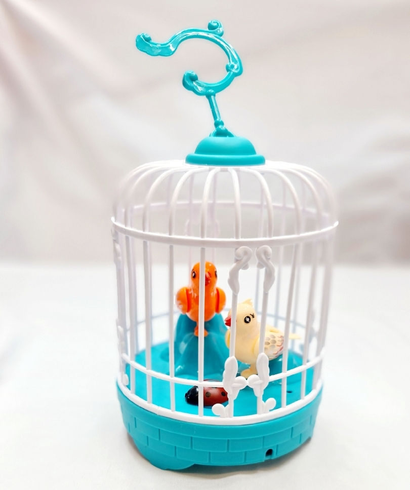 Picture of RechargeableTalking Birds Cage Light Music Toy Voice Control Vivid Appearance Festival Gift Electric Voice Control Induction Sound Simulation Bird new model 2024