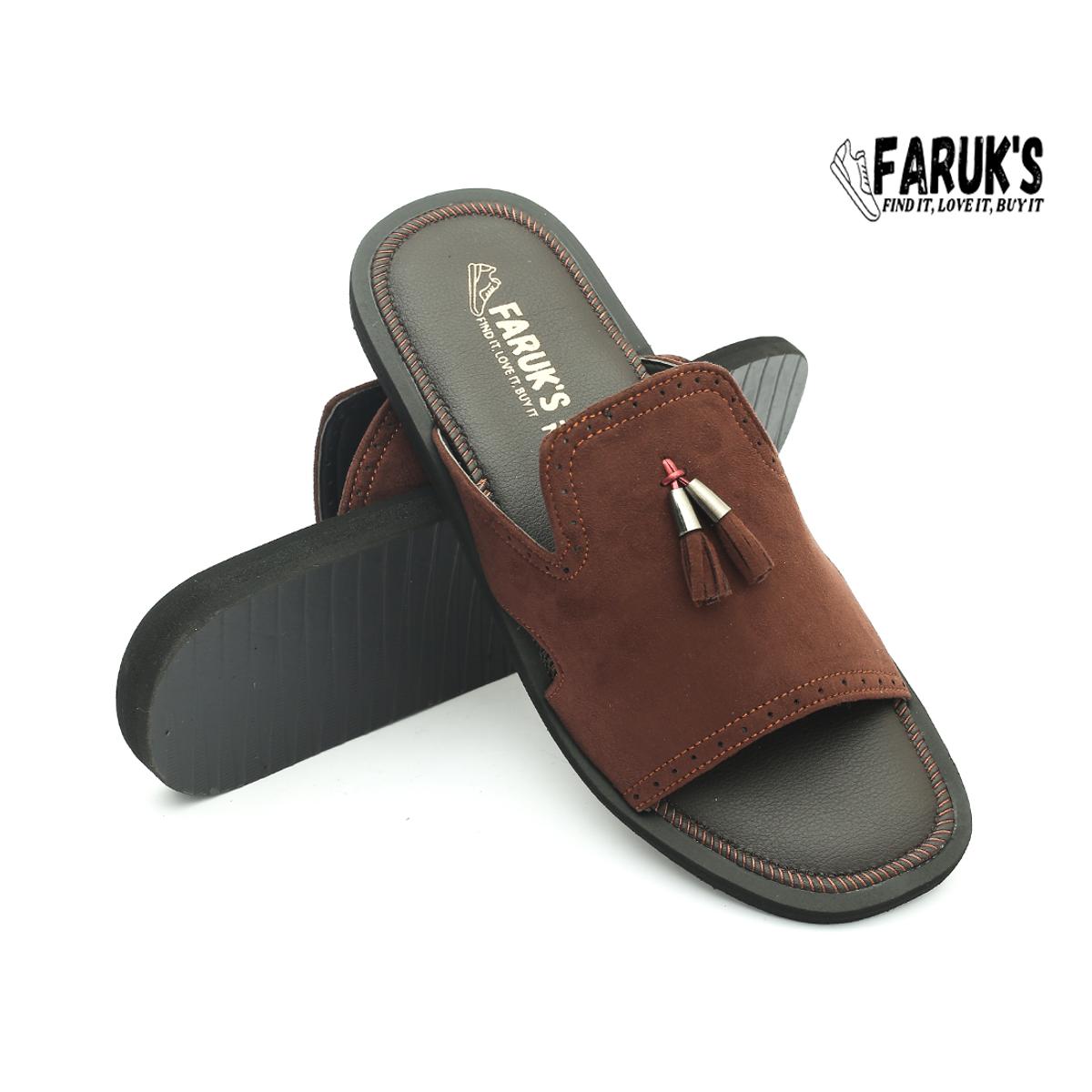 Picture of Luxury Stylish Sandal Fashionable Premium Sandal For Men FARUK'S Flats Suede Formal