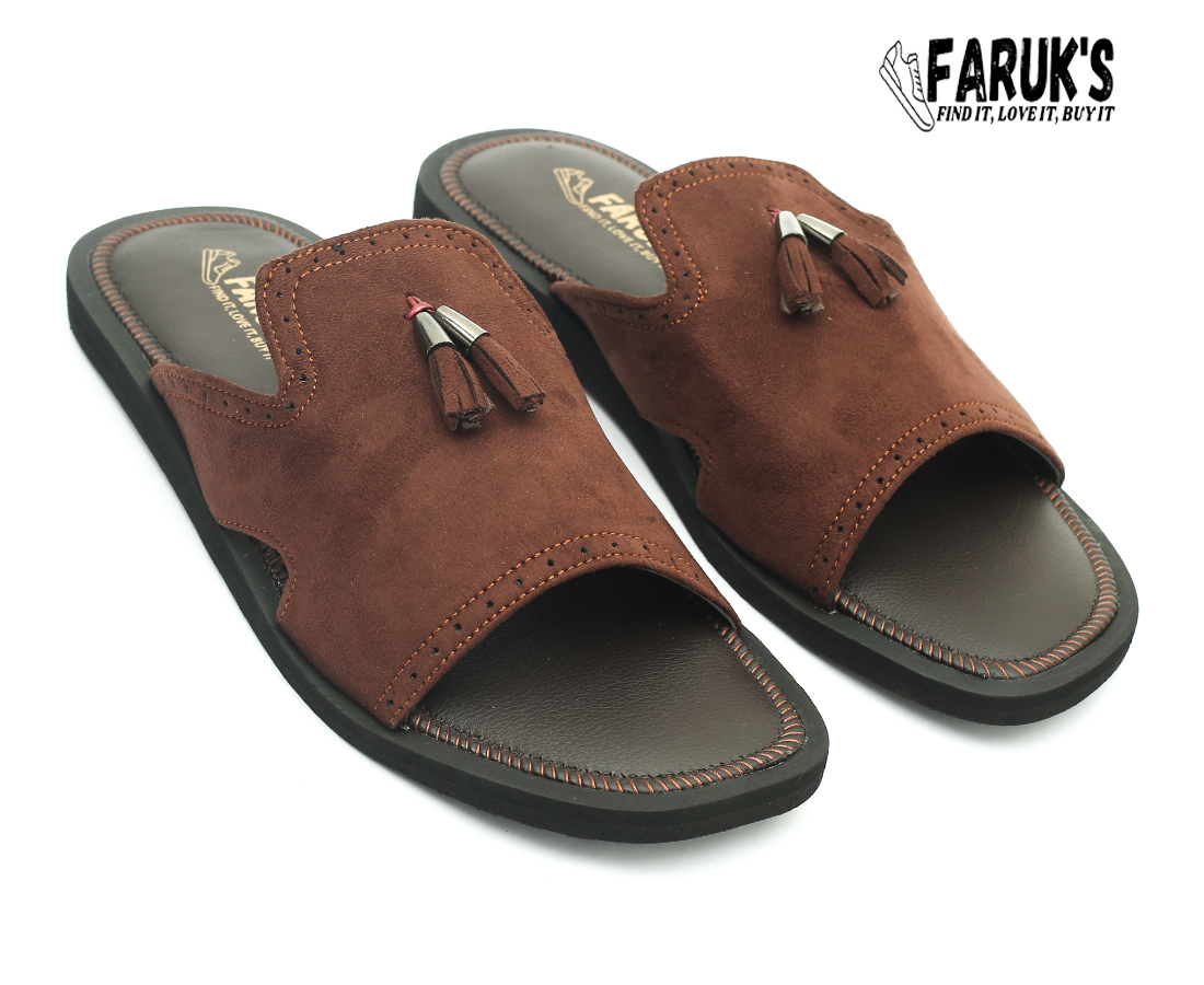 Picture of Luxury Stylish Sandal Fashionable Premium Sandal For Men FARUK'S Flats Suede Formal