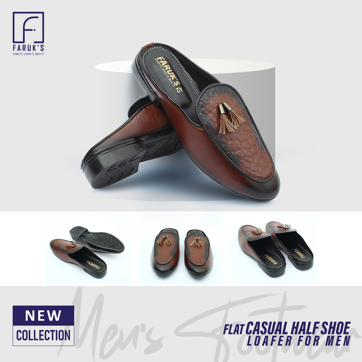 Picture of New Collection Flat Casual Half Shoe Loafer for Men (FARUK'S)