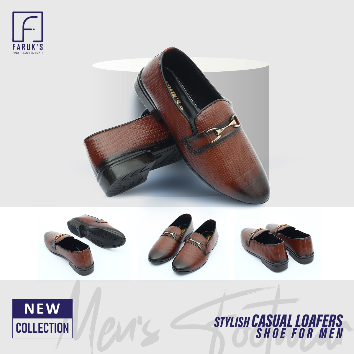 Picture of New Collection Flat Casual Half Shoe Loafer for Men -Loffer
