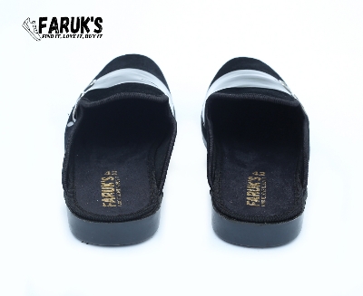 Picture of Athleisure - Avant Grade - Upscale Need - Velvet Half Shoe For Men Black -Loffer - Sensible - Must Have - Well Inspired & Crafted