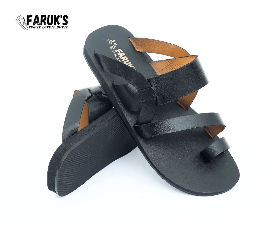 Picture of Ensemble Yourself - Custom Experience - Casual Leather Sandal For Men - Black - Couture - High-end - Well Inspired & Crafted