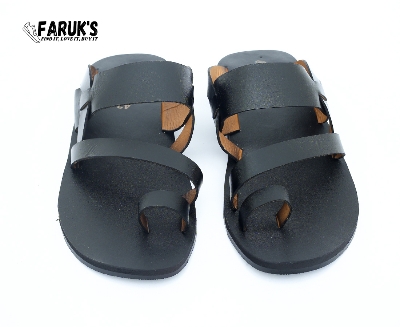 Picture of Ensemble Yourself - Custom Experience - Casual Leather Sandal For Men - Black - Couture - High-end - Well Inspired & Crafted