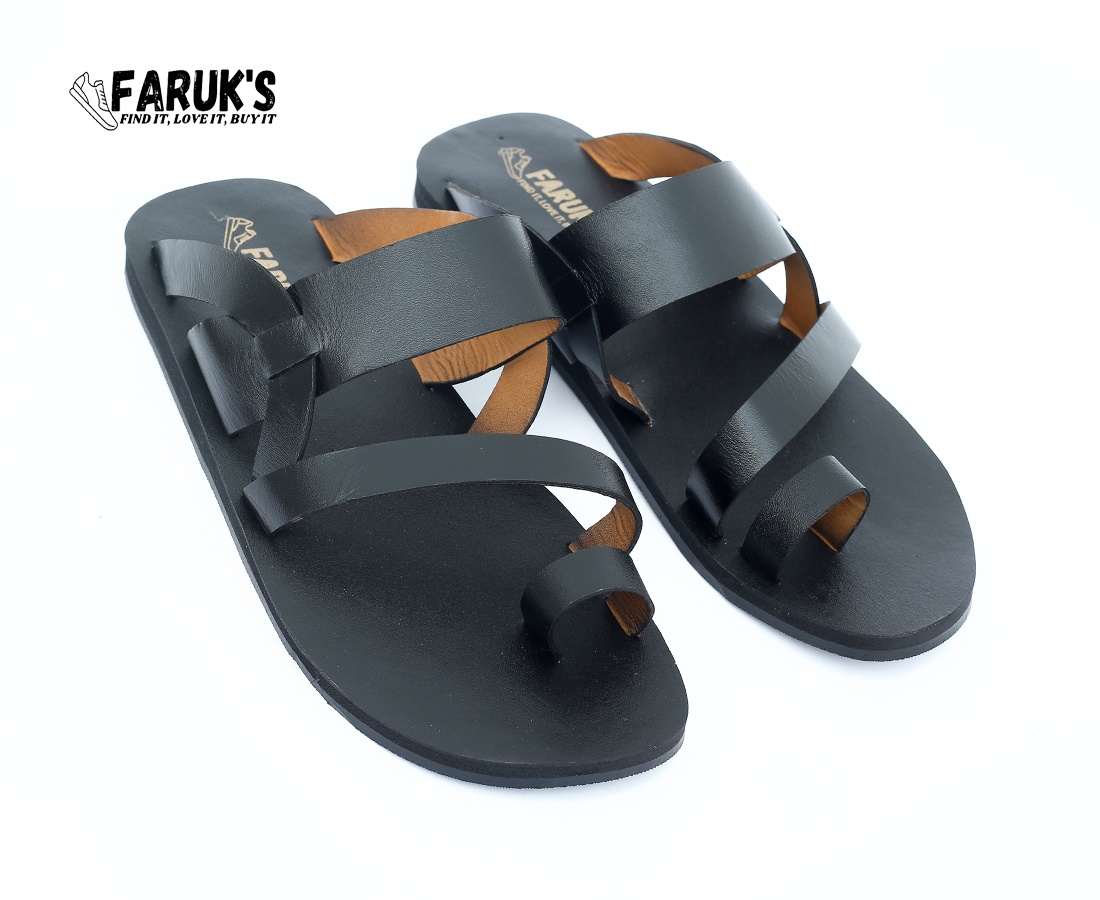 Picture of Ensemble Yourself - Custom Experience - Casual Leather Sandal For Men - Black - Couture - High-end - Well Inspired & Crafted