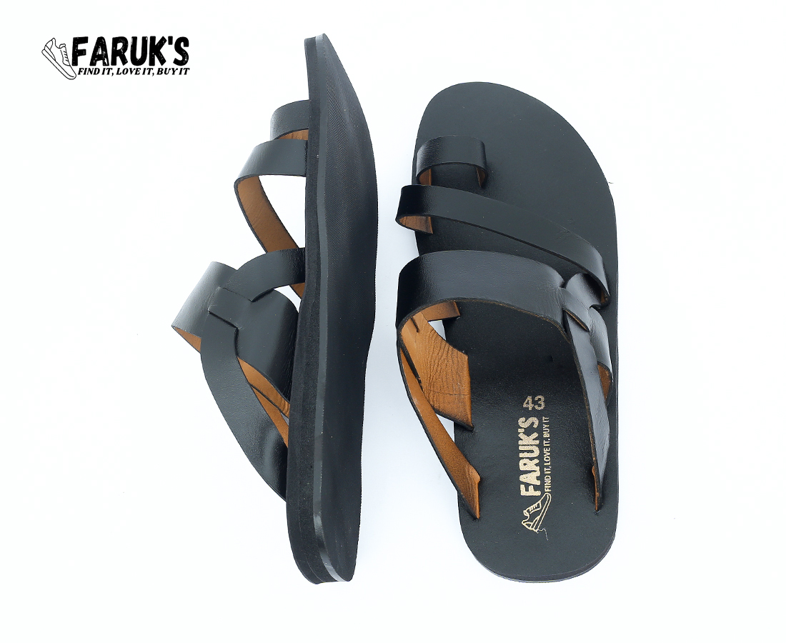 Picture of Ensemble Yourself - Custom Experience - Casual Leather Sandal For Men - Black - Couture - High-end - Well Inspired & Crafted