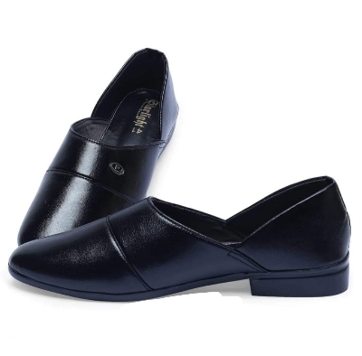 Picture of Stylish Addition - Luxury Stylish Shoes Fashionable Premium Shoe For Men, Black FARUK'S Flats Suede Formal -Loffer - Sustainable Choice