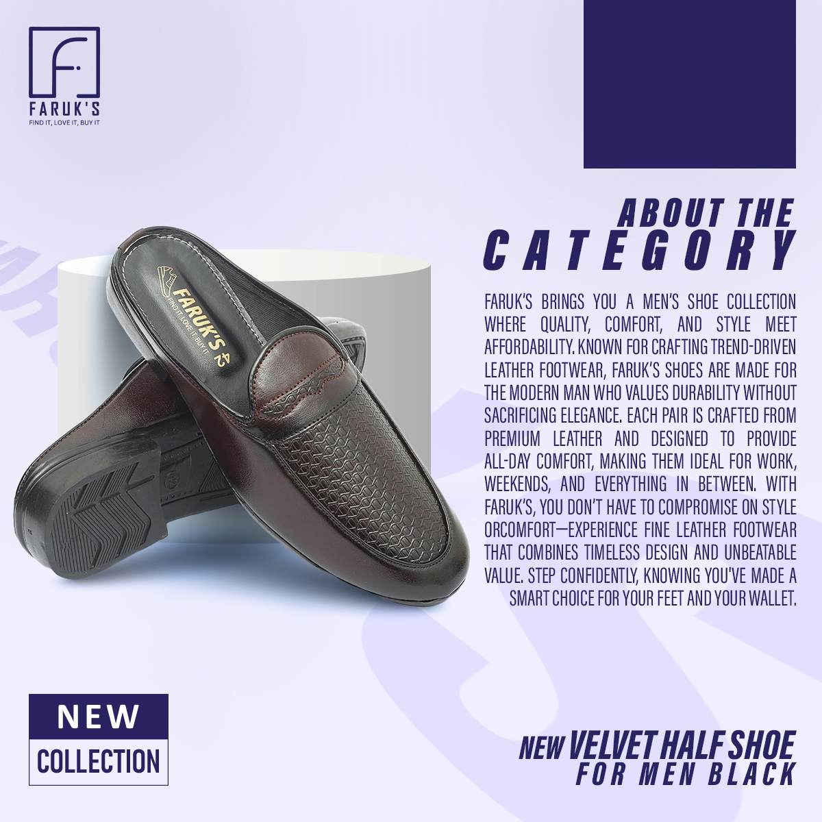 Picture of New Collection Flat Casual Half Shoe Loafer for Men (FARUK'S)