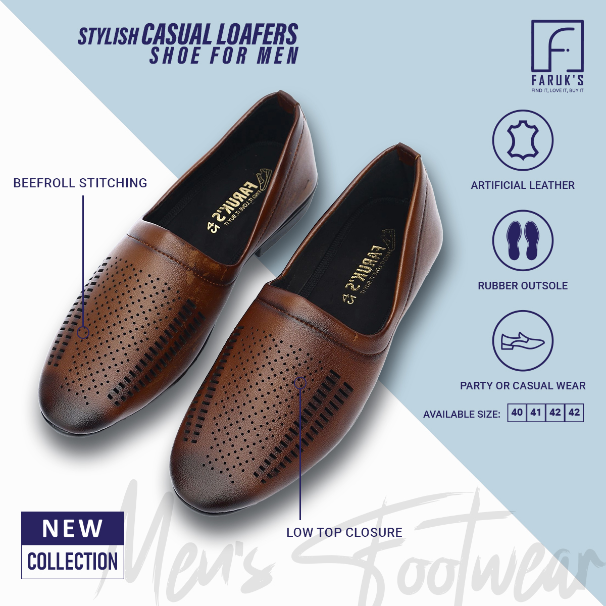 Picture of New Fashionable Loafer For Men / Men's Stylish Casual Loafers Shoe (FARUK'S)