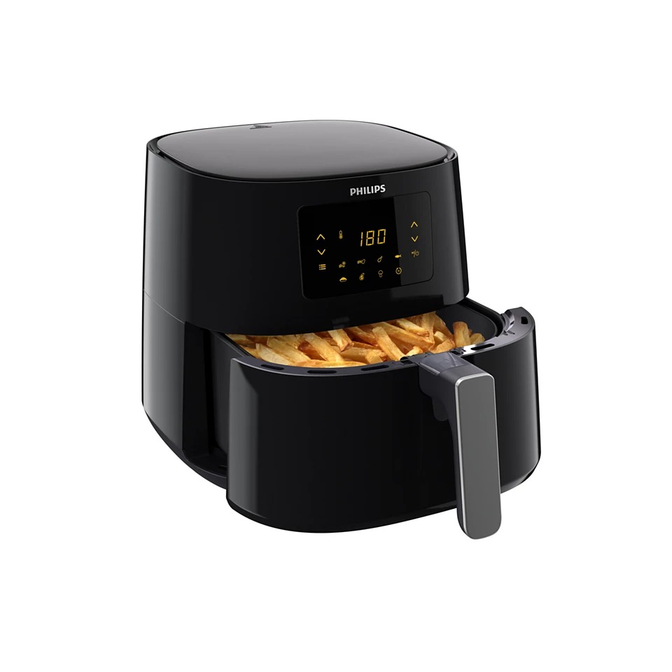 Picture of Philips HD-9270 Air Fryer 6.2L with Rapid Air Technology, 14 in 1 Cooking Functions, XL Size for whole family, Time and Energy Efficient - Black