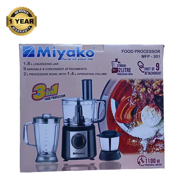 Picture of Miyako food processor 3 in 1 MFP-301 1100w heavy duty