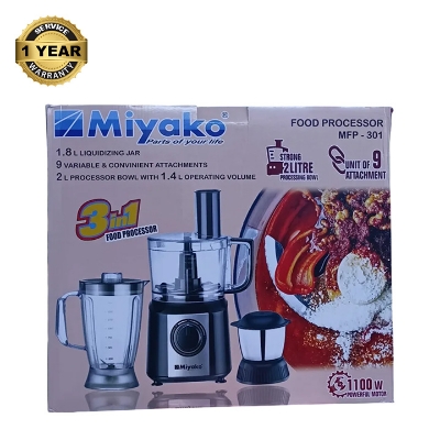 Picture of Miyako food processor 3 in 1 MFP-301 1100w heavy duty