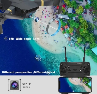 Picture of  Foldable Long Flying Range Distance Battery Wifi RC Video HD Mini 4K Camera Drone
