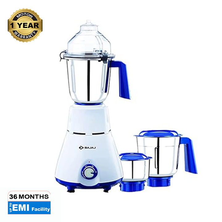 Picture of Bajaj Typhoon 750W Mixer Grinder with Nutri-Pro Feature, 3 Jars, White