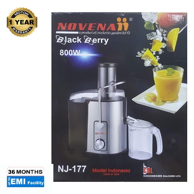 Picture of Novena Black Berry Electric Juicer (NJ-177) 800W - Enjoy Fresh Juices at Home - A Convenient Way to Stay Healthy