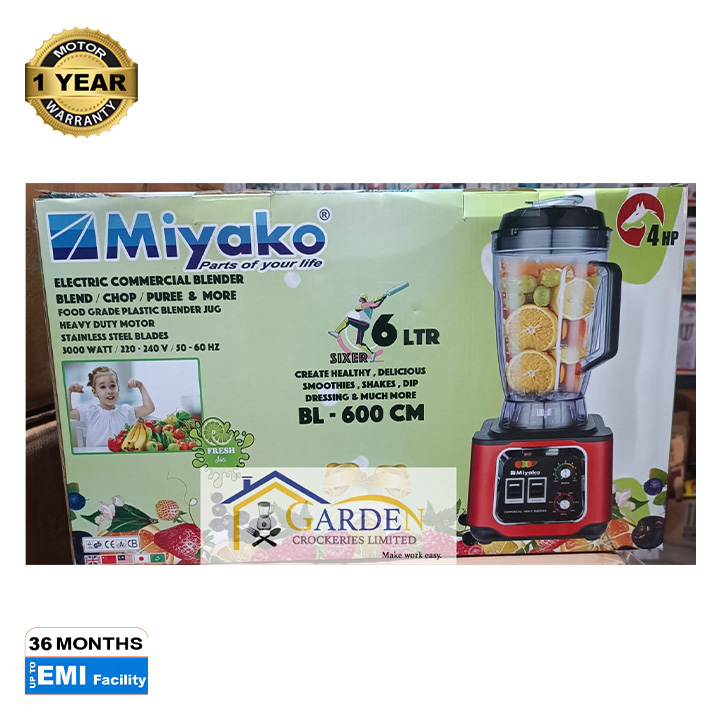 Picture of Miyako Electric commercial blender 6LTR BL 600CM 3000WATT 