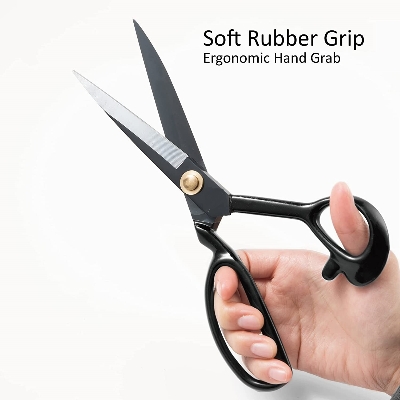 Picture of Tailor Scissors 8/9/10/12 inch - Heavy Duty Sewing Fabric Scissors for Leather Cutting Industrial Sharp Shears