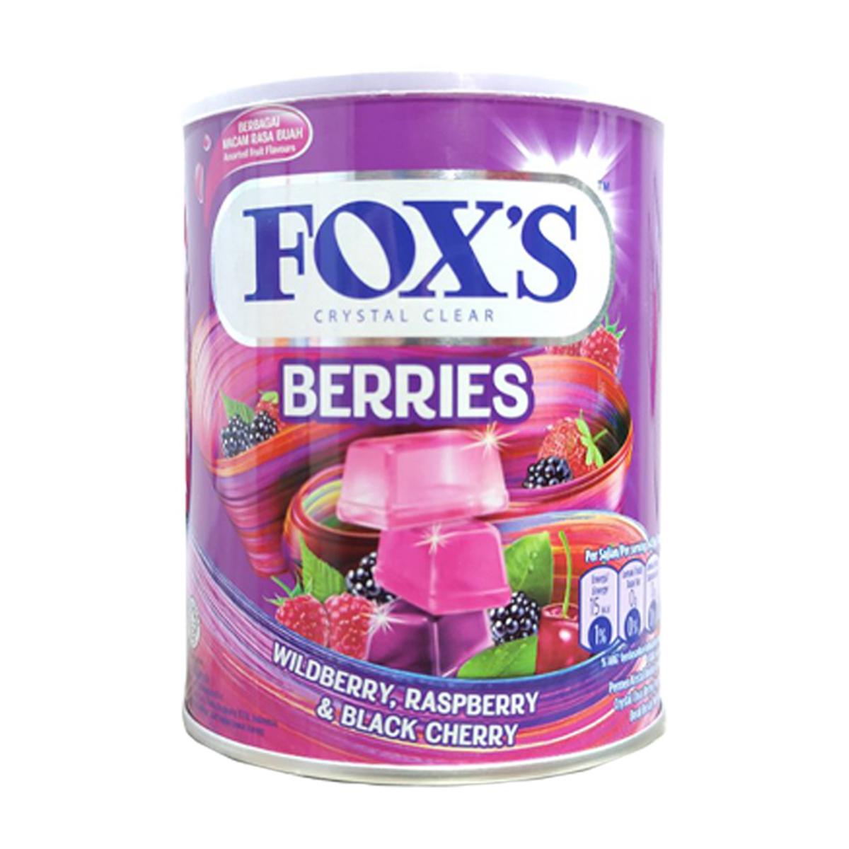Picture of Fox's Crystal Clear Mix Berries Flavored Candy Tin 180g