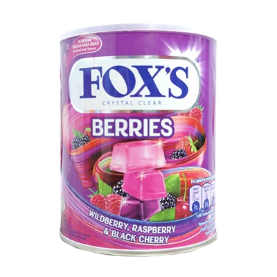 Picture of Fox's Crystal Clear Mix Berries Flavored Candy Tin 180g