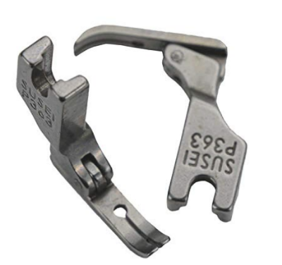 Picture of SUSEI  Pressure Zipper Foot for Industrial Sewing Machines - SILVER , (Set of 2 Pieces)
