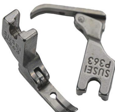 Picture of SUSEI  Pressure Zipper Foot for Industrial Sewing Machines - SILVER , (Set of 2 Pieces)