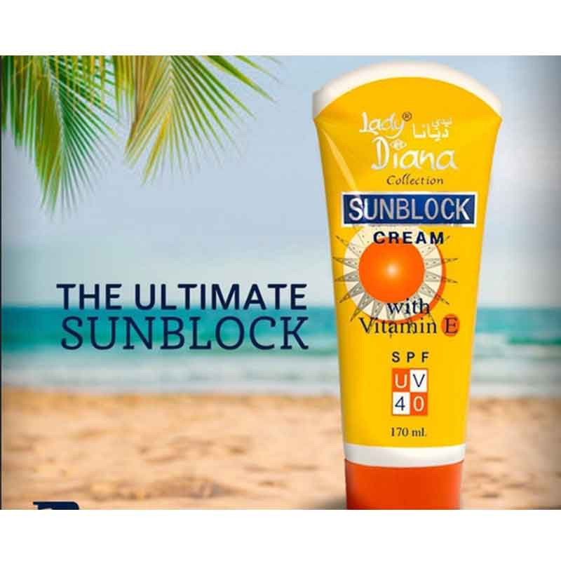 Picture of Lady Diana Collection Sunblock Cream SPF40 with Vitamin E - 170ml