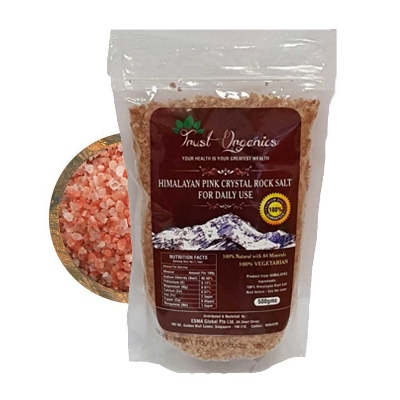 Picture of Trust Organic  Pink Rock Salt 500g For Cooking