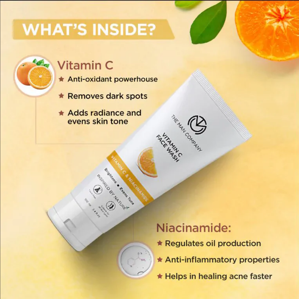 Picture of The Man Company Vitamin C Face Wash (100ml)