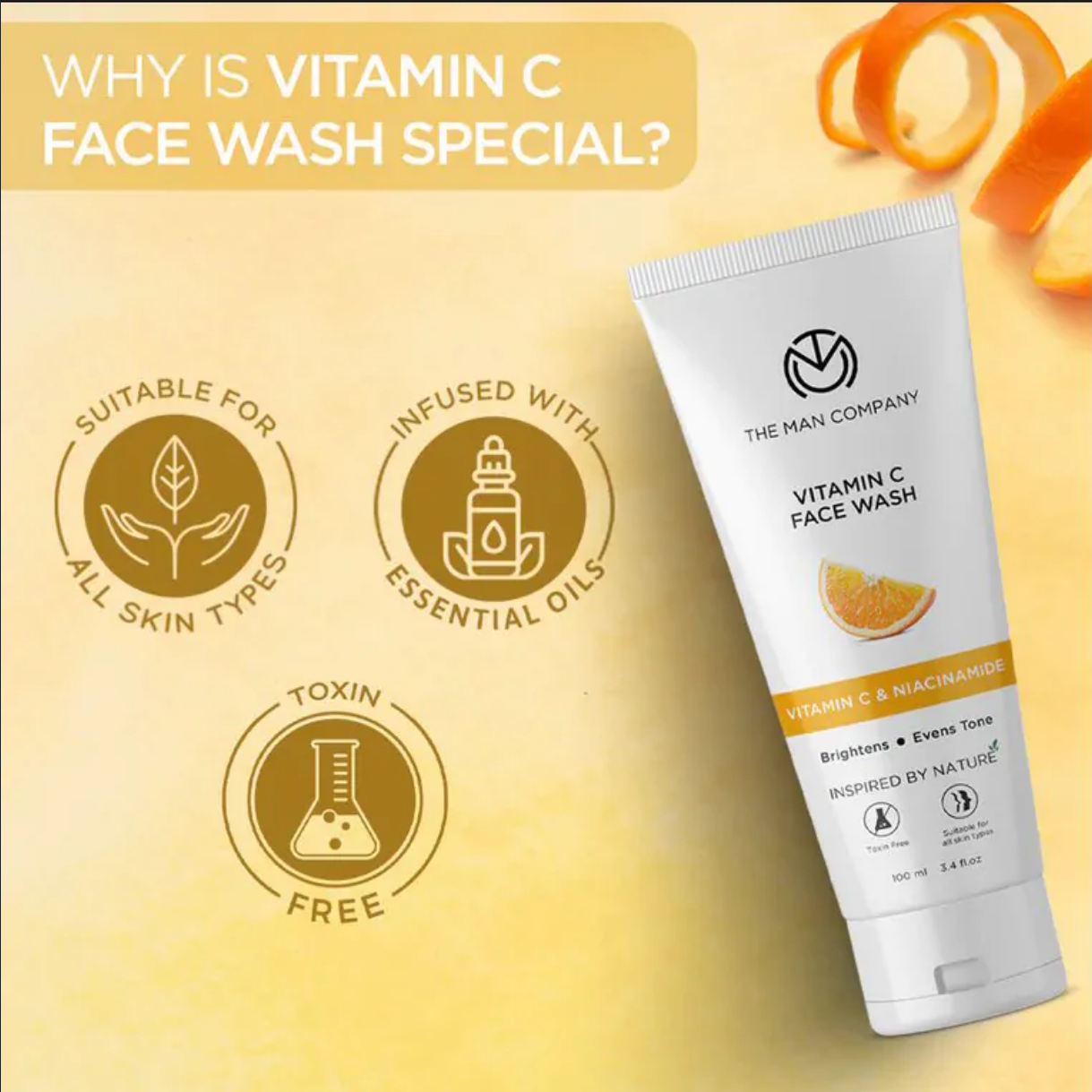 Picture of The Man Company Vitamin C Face Wash (100ml)