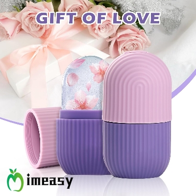 Picture of Ice Roller for Face and Eye, Upgrated Ice Face Roller,Facial Beauty Ice Roller Skin Care Tools, Ice Facial Cube, Gua Sha Face Massage, Silicone Ice Mold for Face Beauty (Purple)