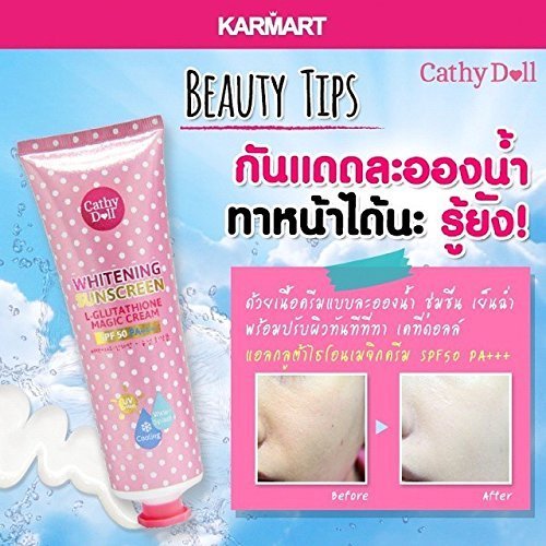 Picture of Cathy Doll SPF 50 Whitening Sunscreen L-glutathione Magic Cream - 60ml