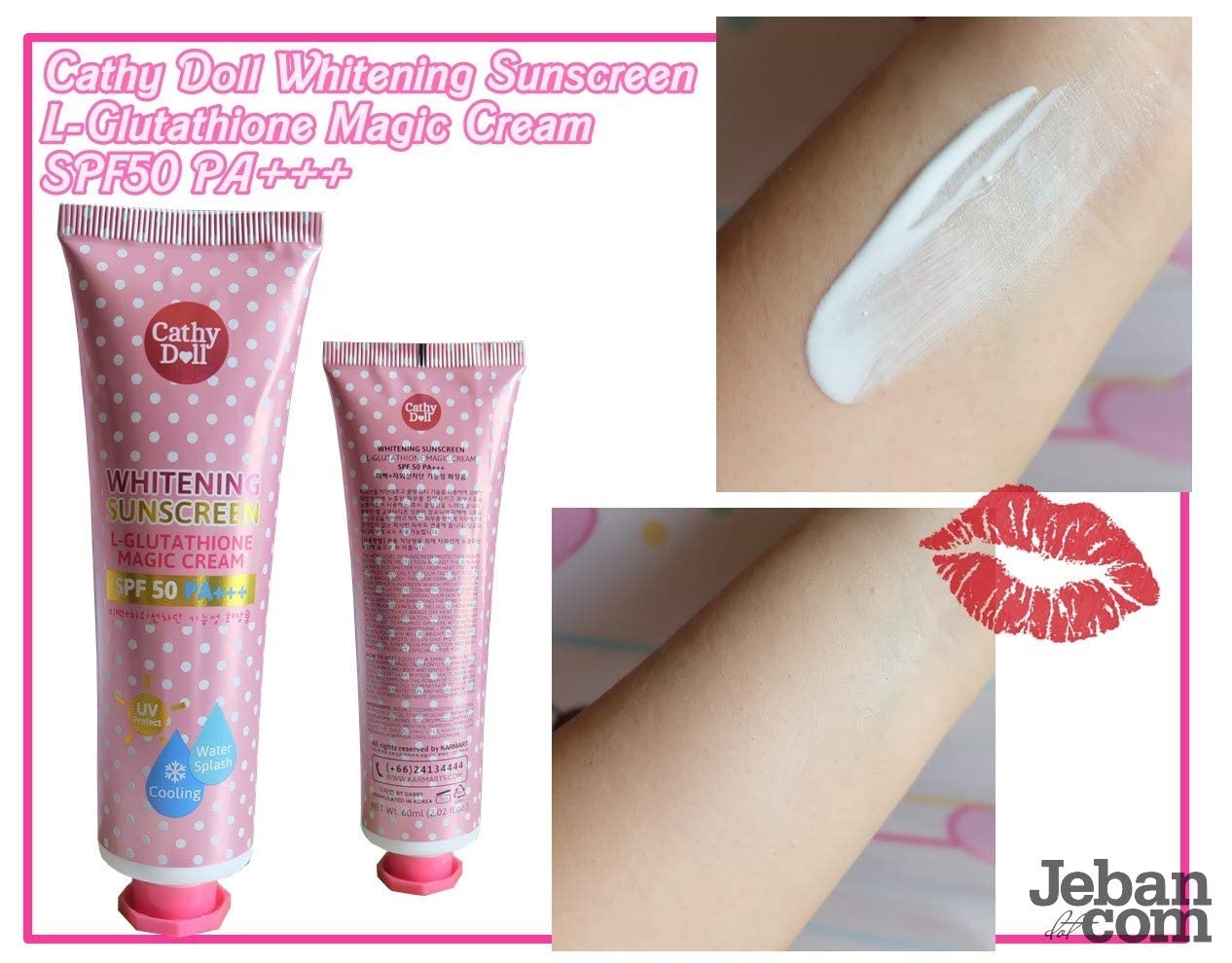 Picture of Cathy Doll SPF 50 Whitening Sunscreen L-glutathione Magic Cream - 60ml