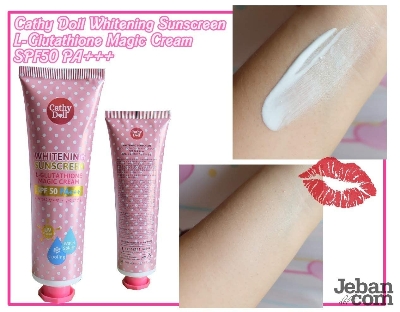 Picture of Cathy Doll SPF 50 Whitening Sunscreen L-glutathione Magic Cream - 60ml