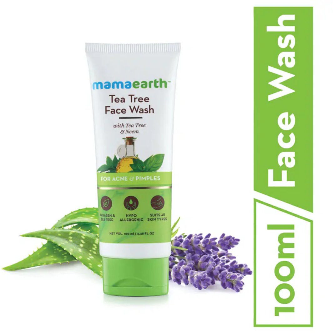 Picture of Mamaearth tea tree facewash for acne & pimples (100ml)