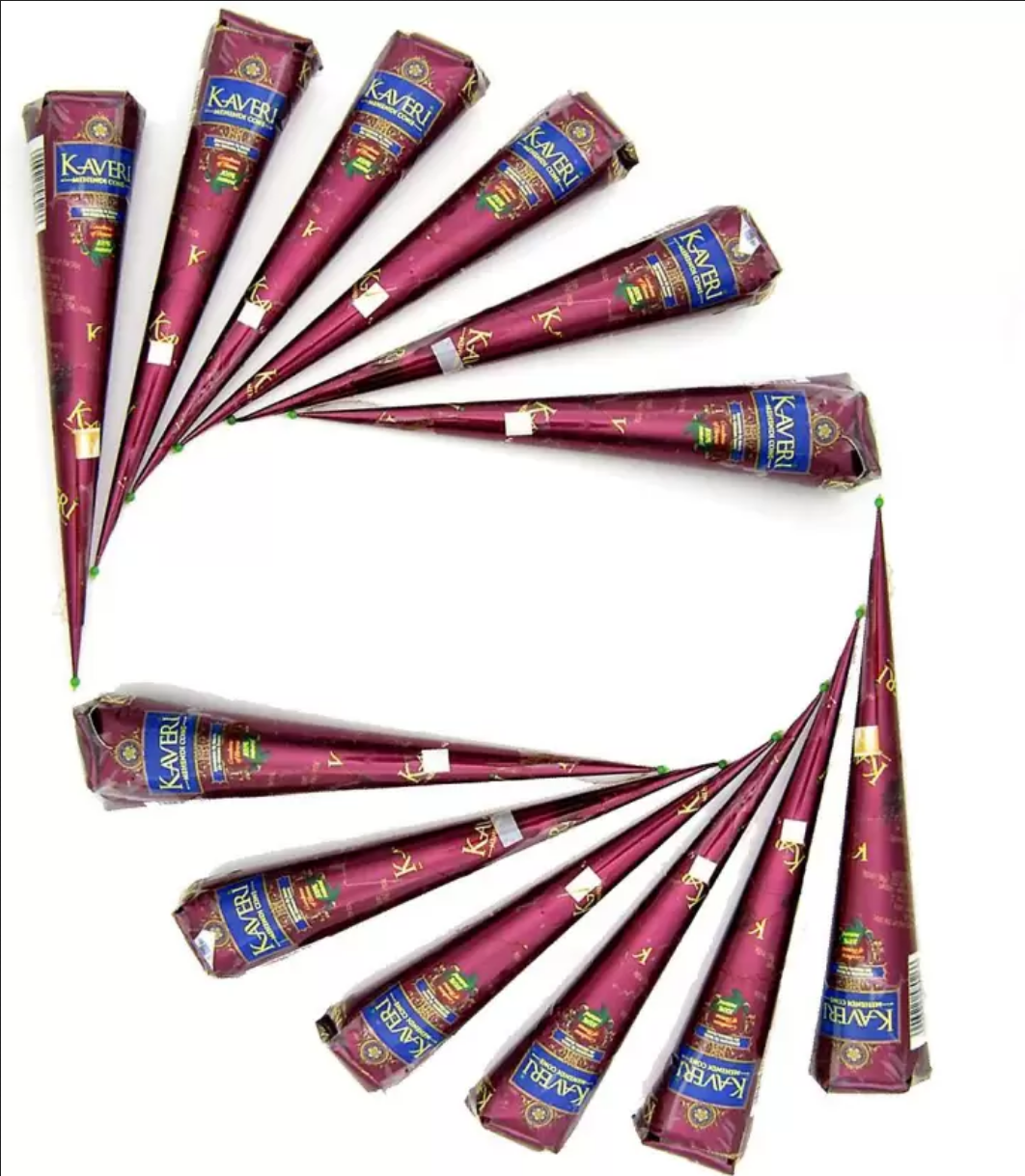 Picture of Kaveri Mehendi Cone  Natural Mehedi  (Pack of 12)