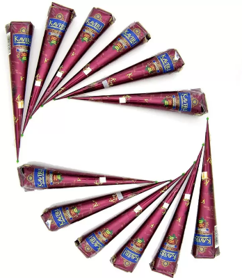 Picture of Kaveri Mehendi Cone  Natural Mehedi  (Pack of 12)