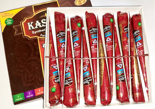 Picture of Smart Kashmiri Synthetic Colour Paste Fast Colour Cone Mehedi 12pcs