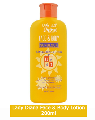 Picture of Lady Diana Sunblock Cream With Vitamin E Cream 200ml SPF UV 40