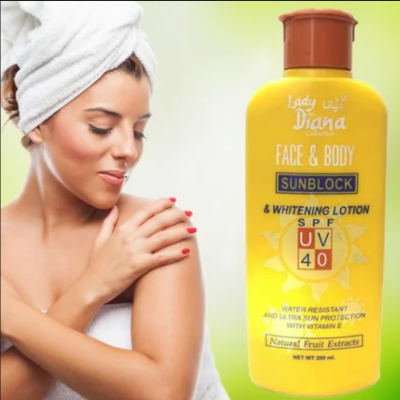 Picture of Lady Diana Sunblock Cream With Vitamin E Cream 200ml SPF UV 40