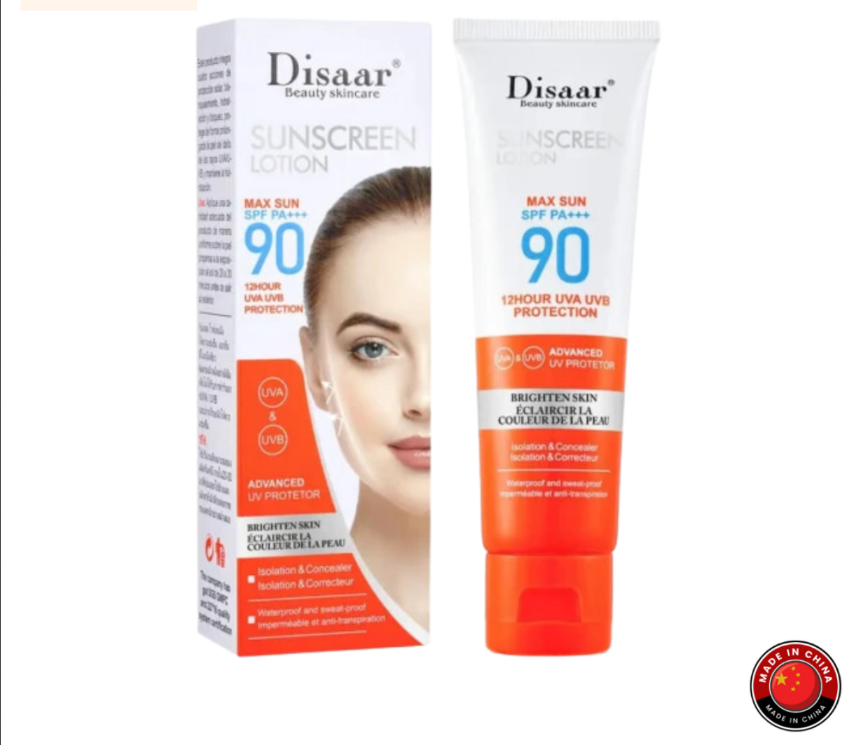 Picture of Disaar Sunscreen Lotion SPF 90 - 50 ml