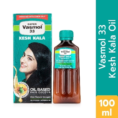 Picture of Super Vasmol 33 Kesh Kala Oil Based Hair Colour - 100ml