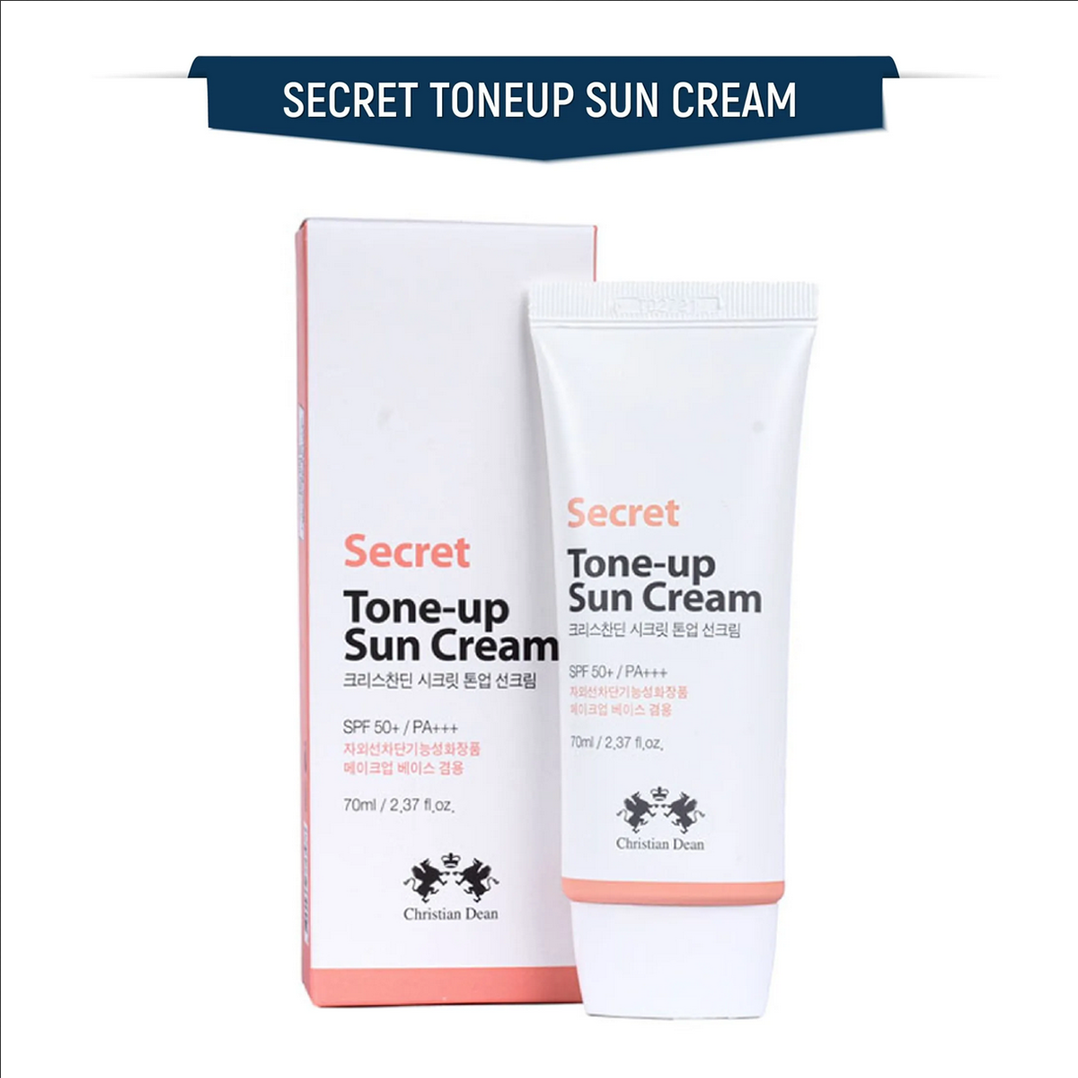 Picture of Christian Dean Secret Tone-Up Sun Cream with SPF50+ – 70ml