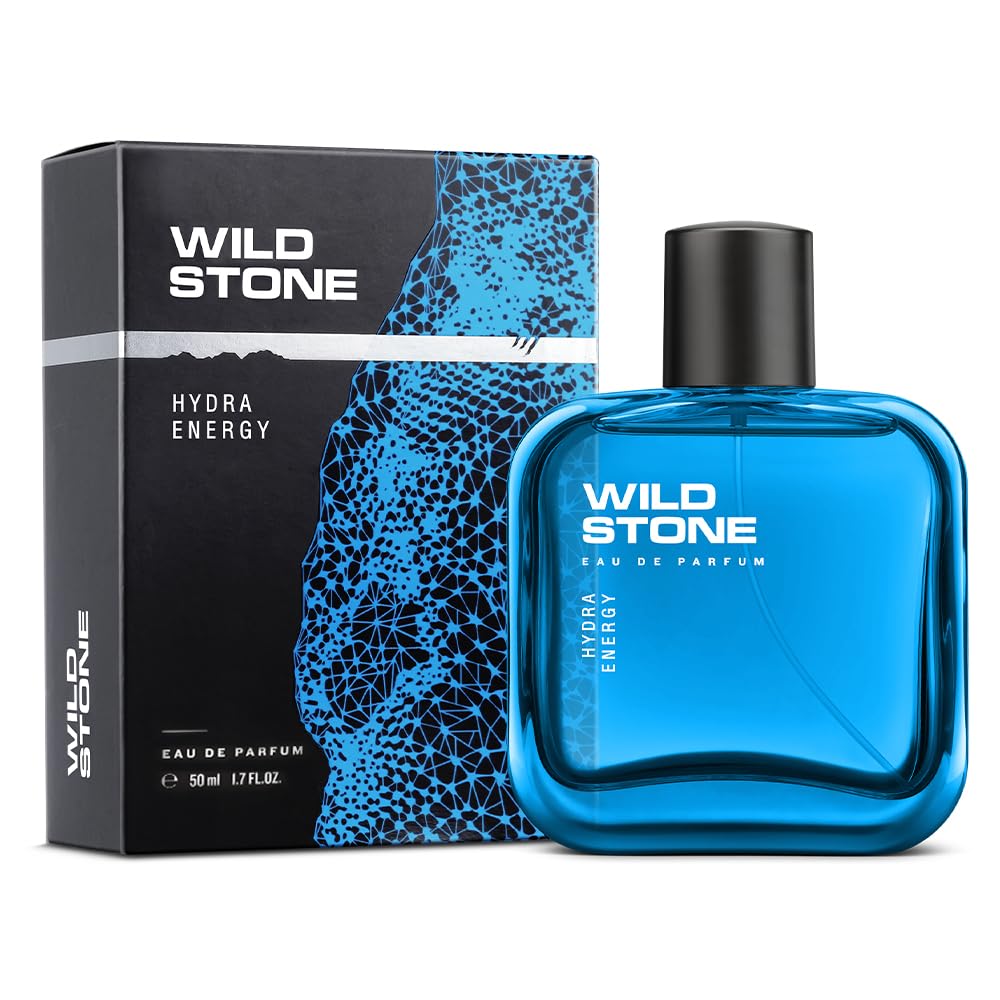 Picture of Wild Stone Hydra Energy Parfum for Men, Long Lasting Refreshing Fragrance for Office Wear, 50 ml