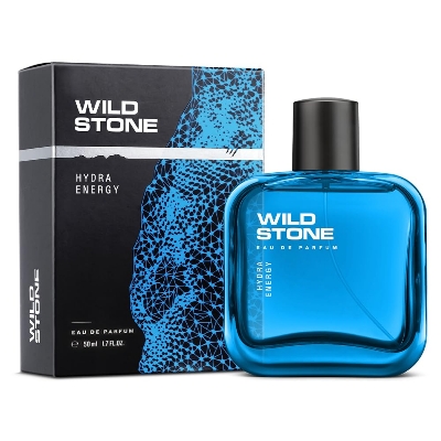 Picture of Wild Stone Hydra Energy Parfum for Men, Long Lasting Refreshing Fragrance for Office Wear, 50 ml