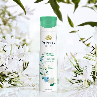 Picture of Yardley London Imperial Jasmine Body Spray For Women, Floral Scent With Jasmine and Orange Blossom Fragrance, 150ml