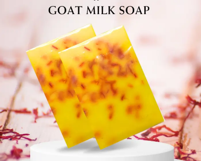 Picture of Saffron Goat Milk Bar Soap 100g