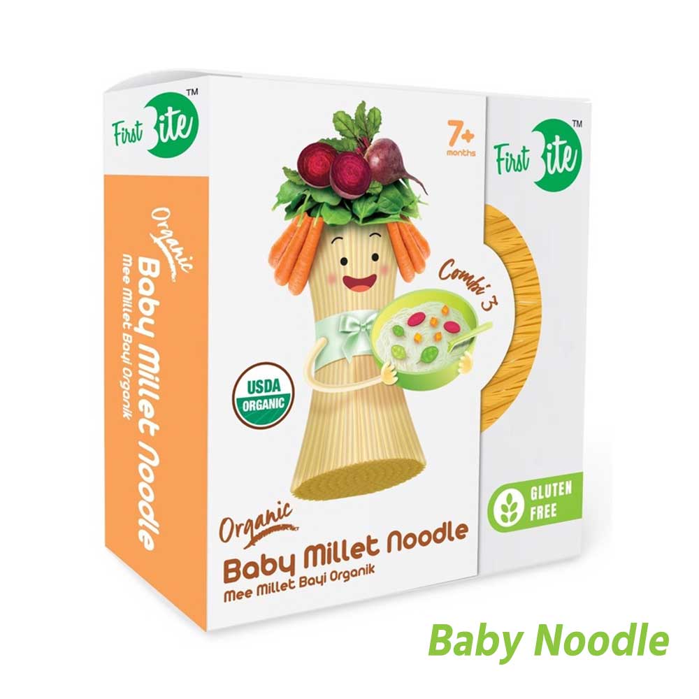 Picture of FIRST BITE Organic Baby Millet Noodle Combi 3 From 7+ Months 180g Malaysia