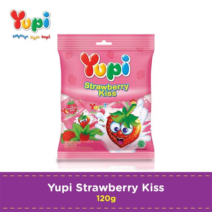 Picture of YUPI STRAWBERRY KISS 120g